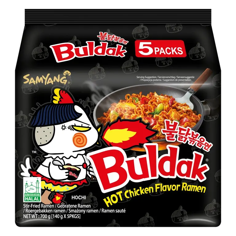 Buldak Original Hot Chicken Flavour Ramen Noodle Multipack