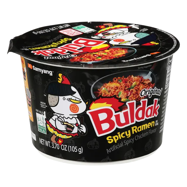 Buldak Spicy Chicken Flavor Stir-Fried Ramen Bowl