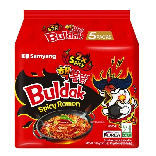 Buldak Spicy Ramen 2xspicy 5 Pack