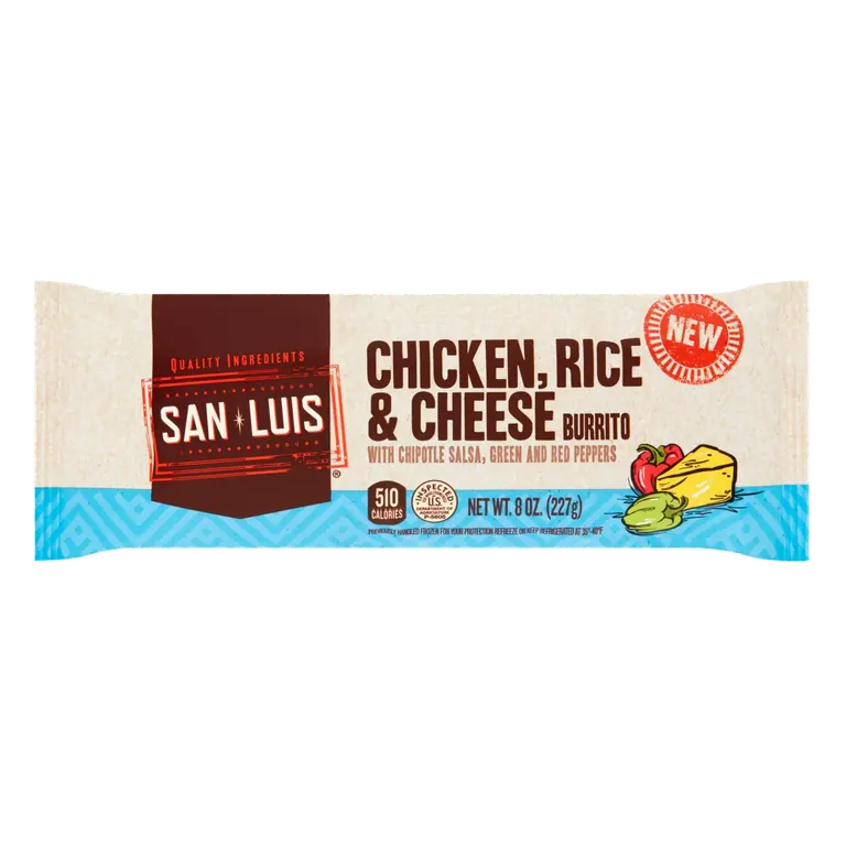 Chicken, Rice & Cheese Burrito