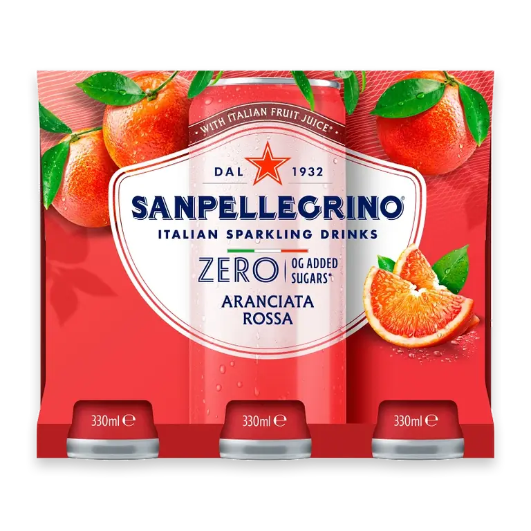 San Pellegrino Aranciata Rossa zero
