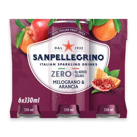San Pellegrino Melograno Arancia Zero Multipack