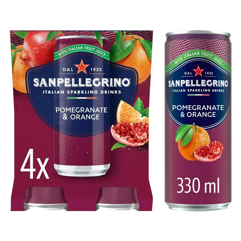 Pomegranate & Orange 4 x 330ml