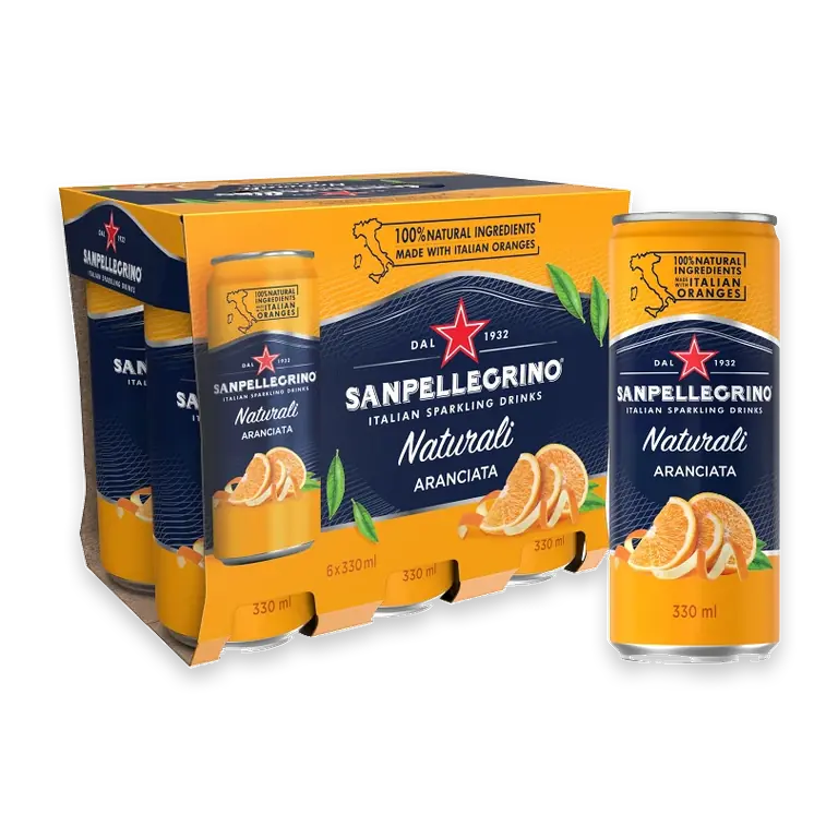 Sparkling drink Aranciata 6-p 33cl