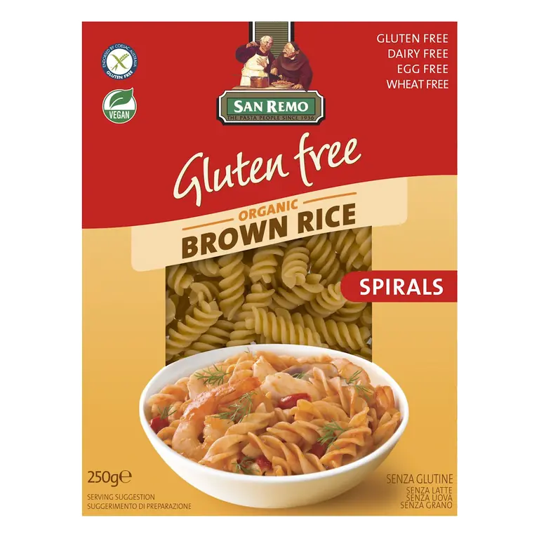 Brown Rice Spirals