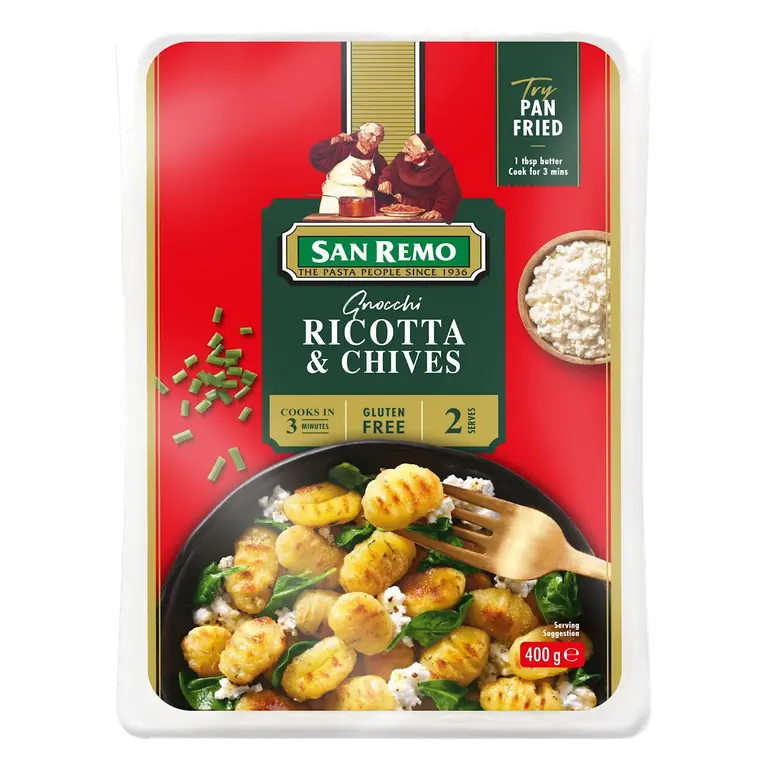 Filled Gnocchi Ricotta & Chives
