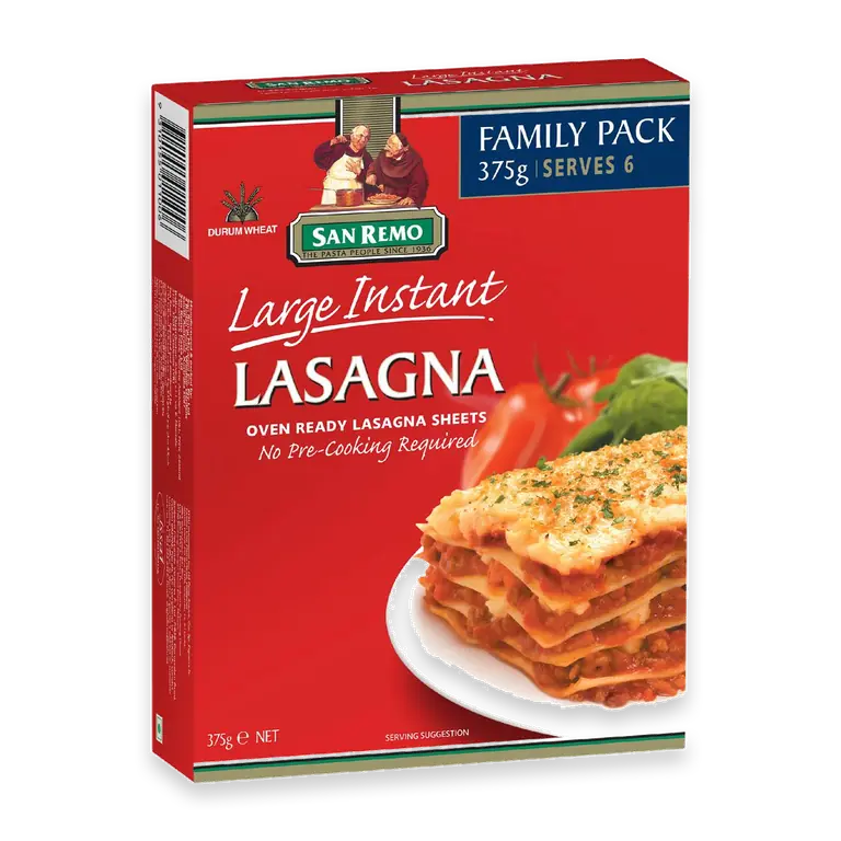 Lasagne Pasta Instant Large Fam Pack