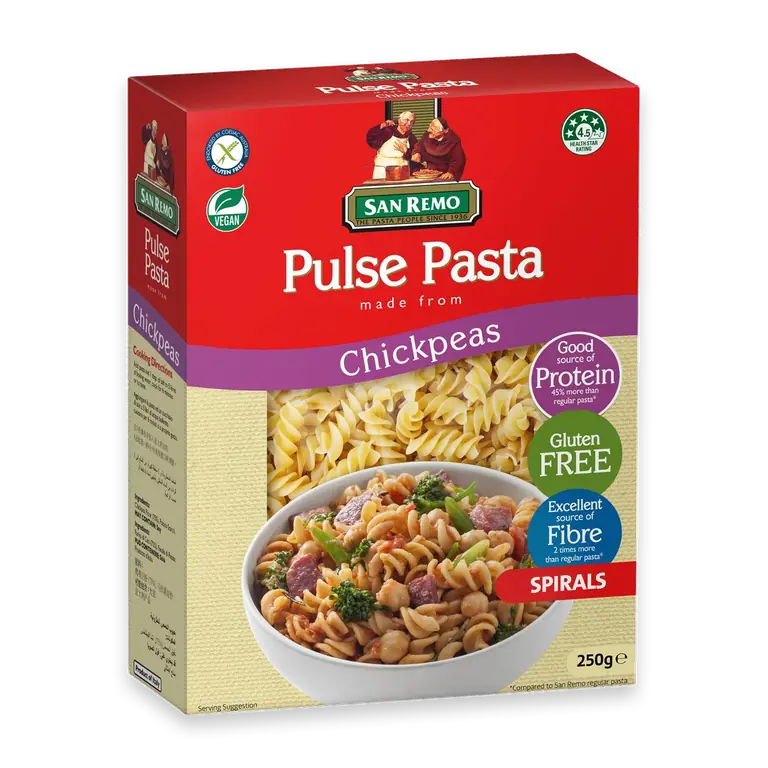 Pasta Chickpea Spirals