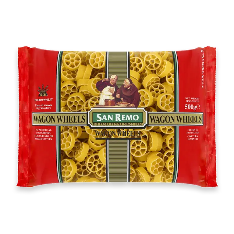 Pasta Wagon Wheels