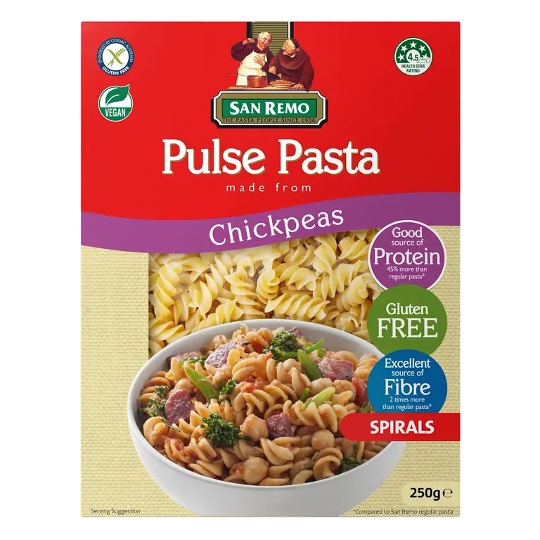Pulse Pasta Chickpeas Spirals