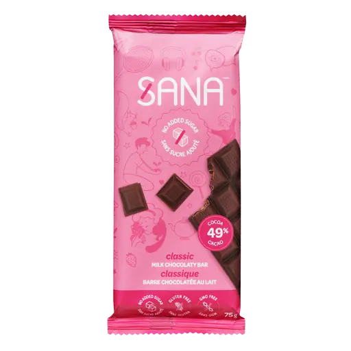 Milk Chocolaty Bar Classic No Added Sugar 75 g