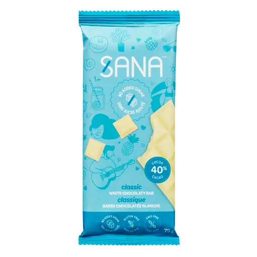 Chocolaty Bar White Classic No Added Sugar 75 g