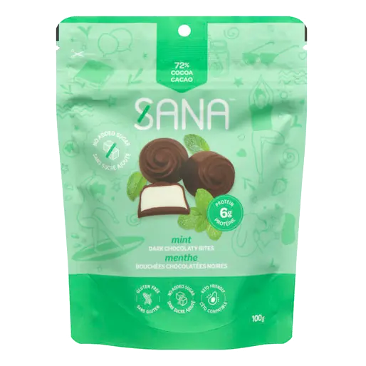 Dark Chocolaty Bites Mint 100 g