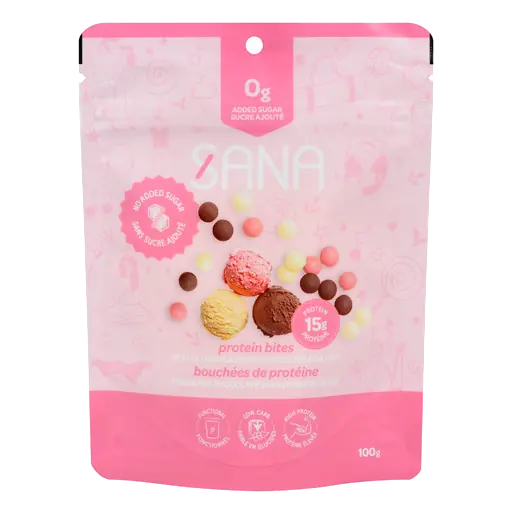 Protein Bites Neapolitan Flavored Chocolate Coating 100 g