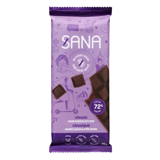 Vegan Gluten-Free Dark Chocolaty Bar Classic 75 g