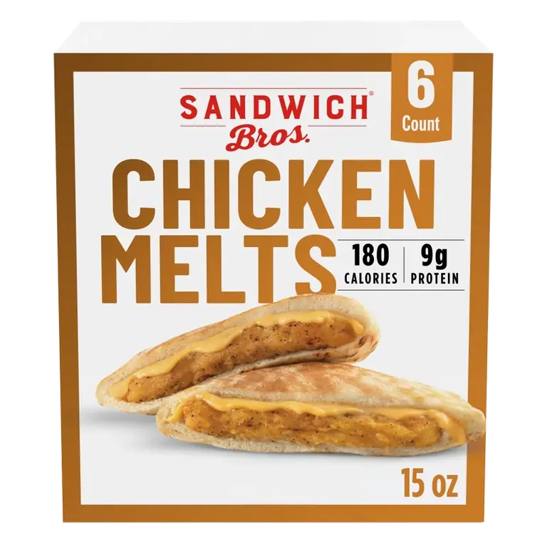 Chicken Melts Flatbread Pocket Snack Sandwiches