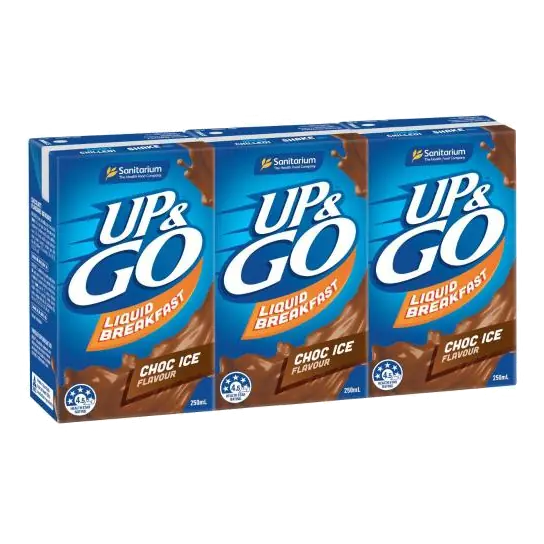 Up&go Liquid Breakfast Choc Ice 3x250ml