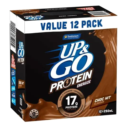 Up&go Protein Energize Chocolate 12x250ml