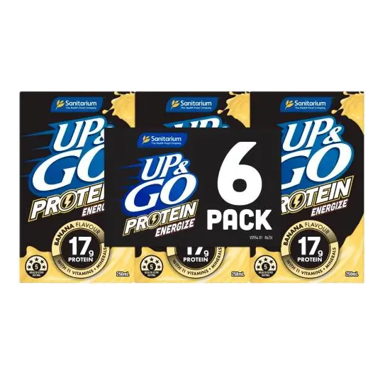 Up&go Protein Energize Liquid Breakfast Banana 250ml