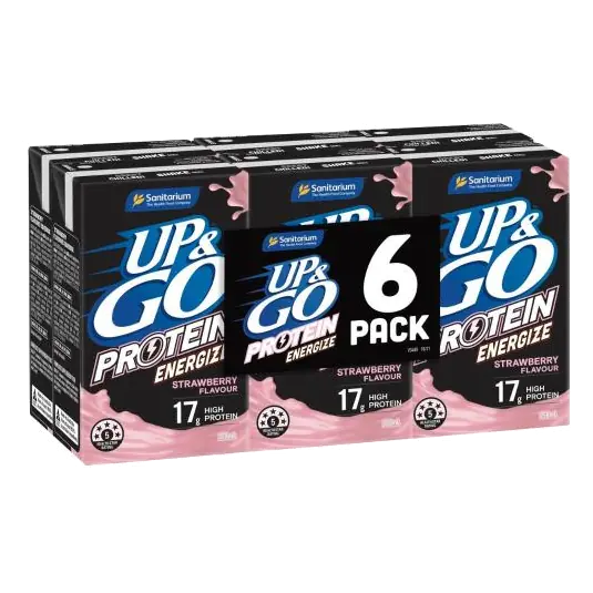 Up&go Protein Energize Liquid Breakfast Strawberry 6x250ml