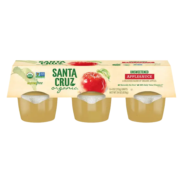 Unsweetened Applesauce Cups - 6 ct