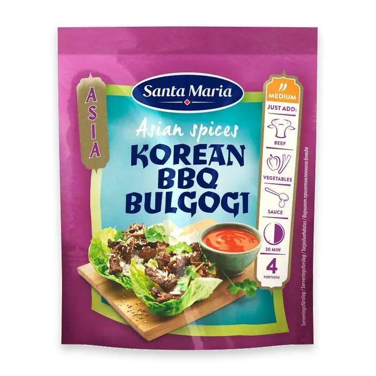 Santa Maria Asian spices Korean BBQ bulgogi