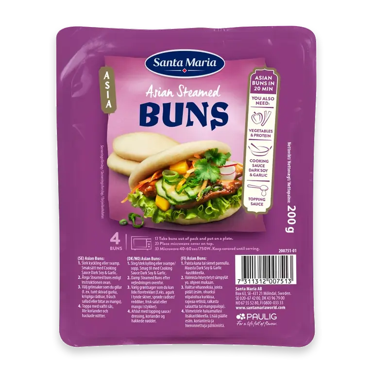 Santa Maria Asian Steamed Buns