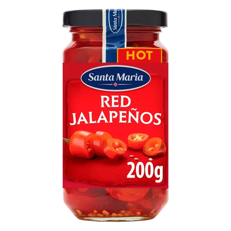 Hot Red Jalapenos 200g