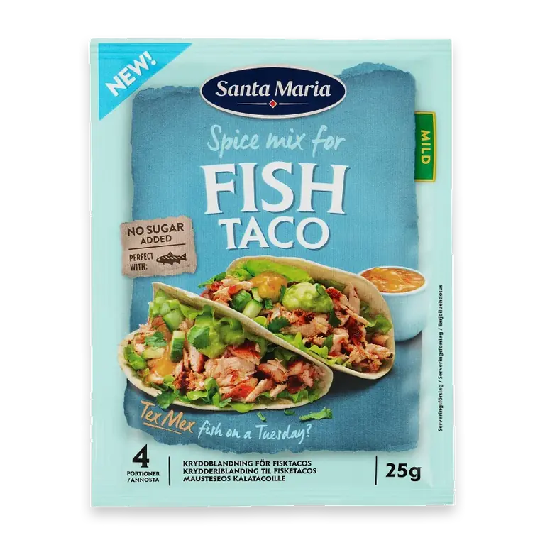 Santa Maria Kryddmix Taco Fisk