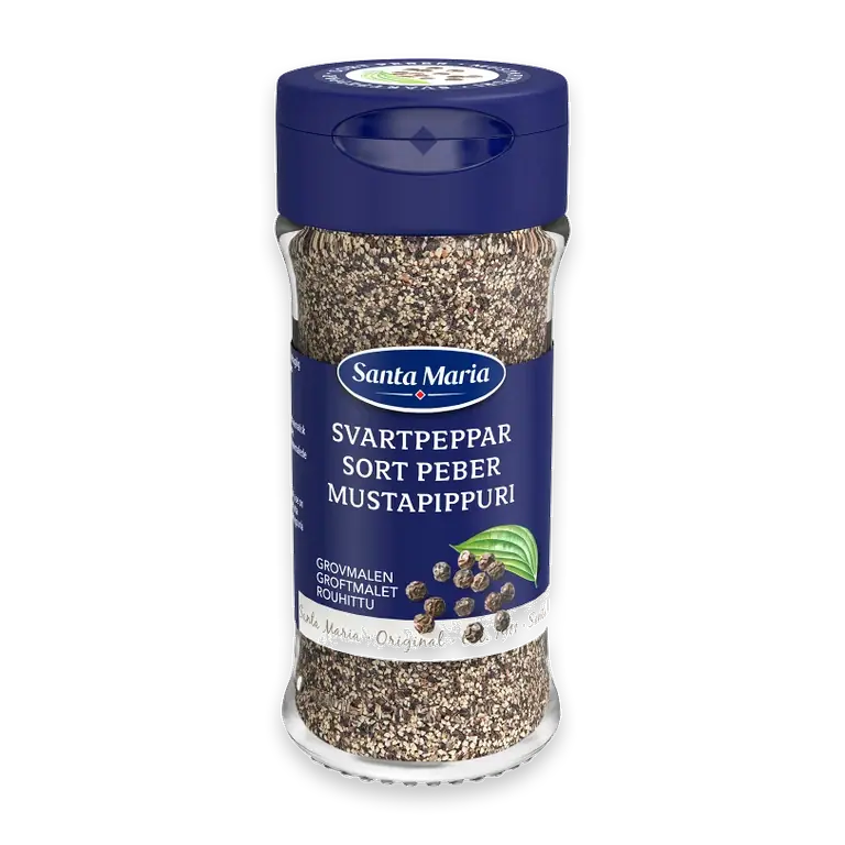 Santa Maria Svartpeppar Grovmalen, 34g