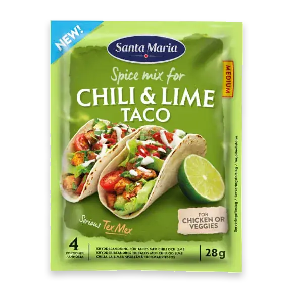 Santa Maria Taco Spice Mix Chili & Lime Medium
