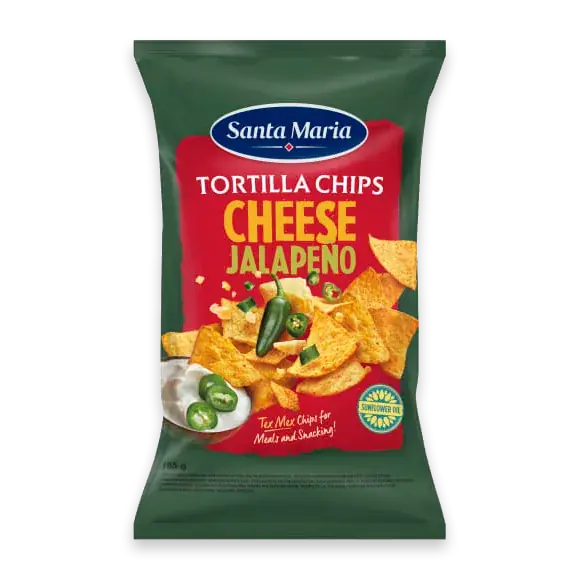 Santa Maria Tortilla Chips Cheese Jalapeño