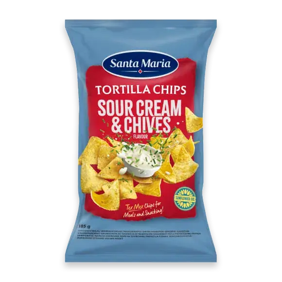 Santa Maria Tortilla Chips Sourcream Chives
