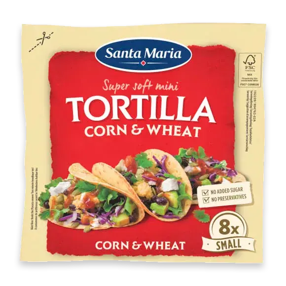 Santa Maria Tortilla Corn & Wheat Small