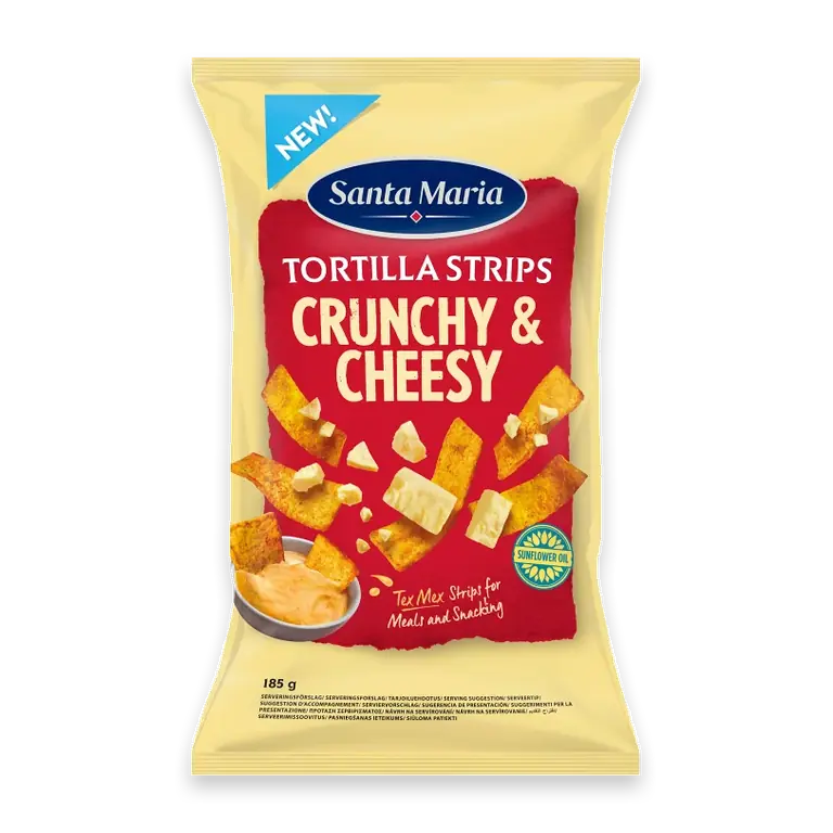 Santa Maria Tortilla Strips Crunchy Cheesy