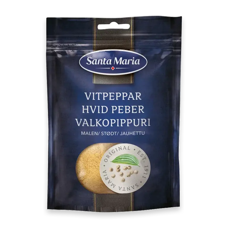 Santa Maria Vitpeppar Malen, 70g
