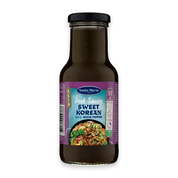 Santa Maria Wok Sauce Sweet Korean Black Peppar