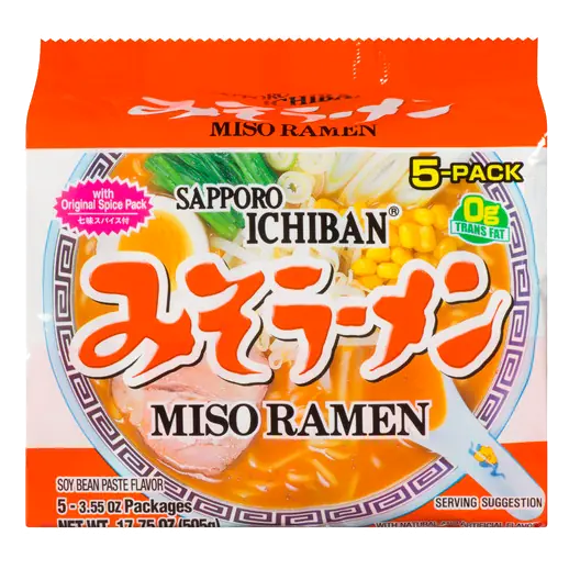Instant Noodles Miso Ramen Soy Bean 505 g