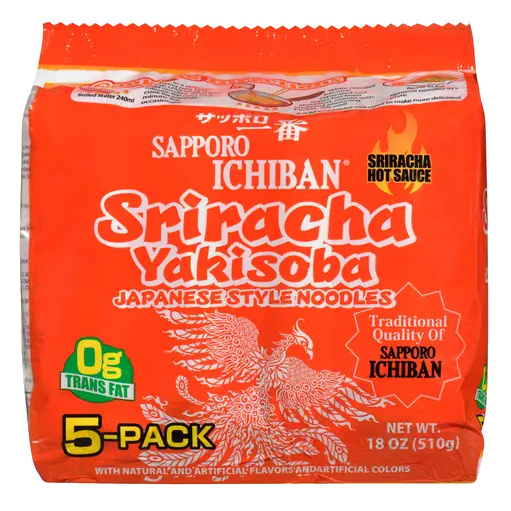 Instant Noodles Sriracha 5 Pack 510 g