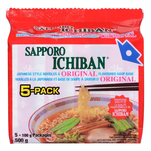 Japanese Style Noodles & Original Flavoured Soup Base 5 x 100 g
