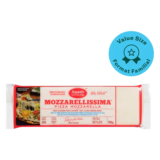 Mozzarellissima Pizza Mozzarella Light Cheese Value Size 700 g