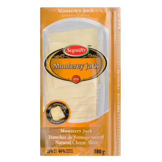 Sliced Cheese Monterey Jack 180 g
