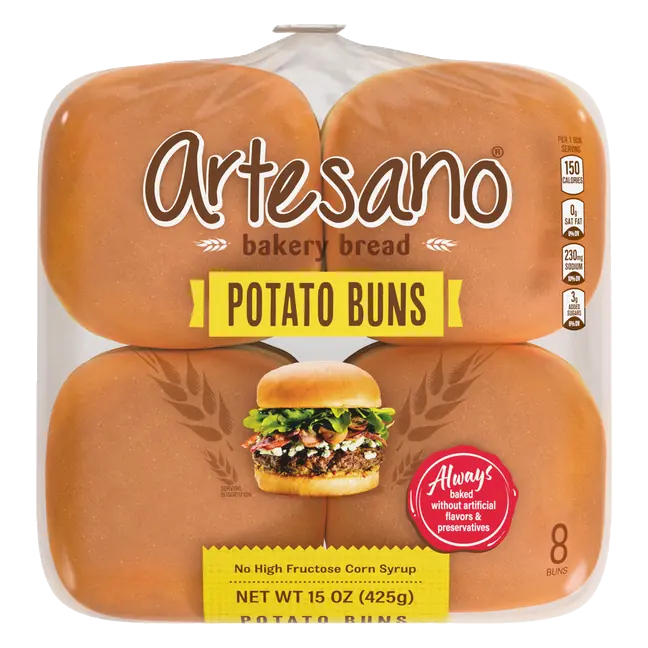 Artesano Potato Buns - 8 ct