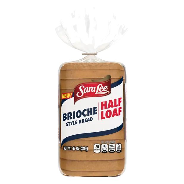 Brioche Style Thick Bread Sliced Half Loaf