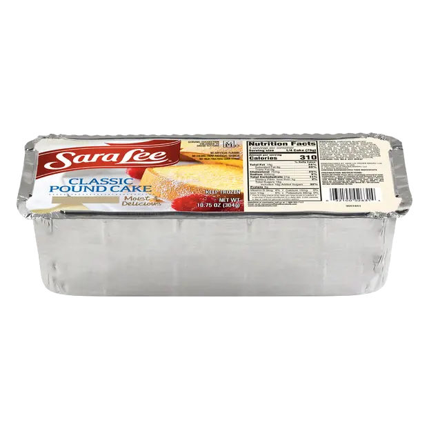 Classic Pound Cake Frozen