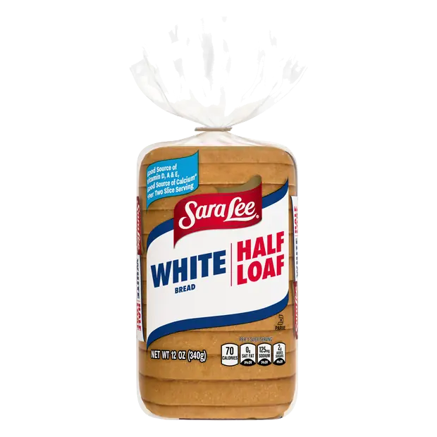 Half Loaf White Bread Sliced