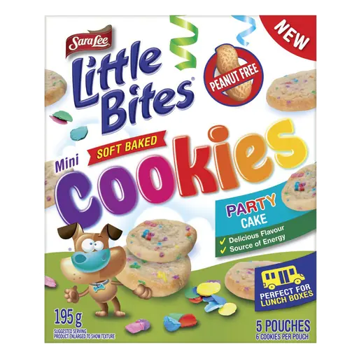 Little Bites Peanut-Free Soft Baked Cookies Party Cake 195 g