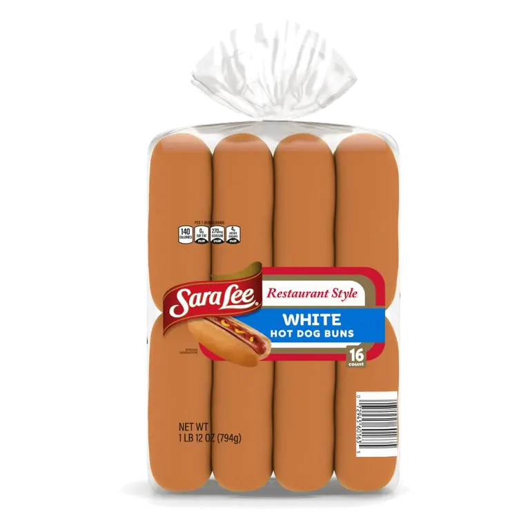 White Hot Dog Buns