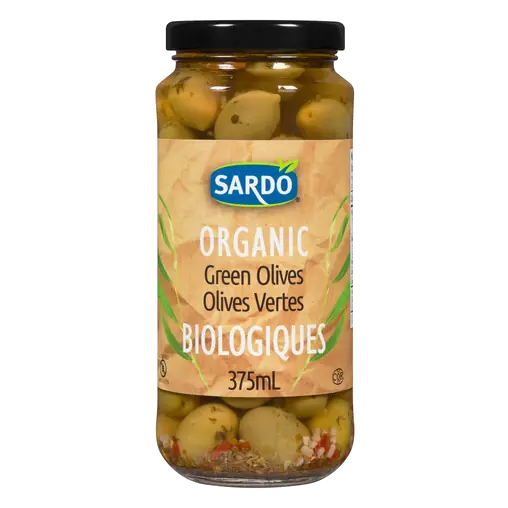 Organic Olives Green 375 ml