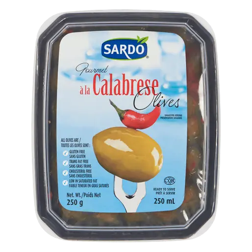 Gluten-Free Calabrese Olives 250 ml